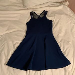 Couture girls navy dress